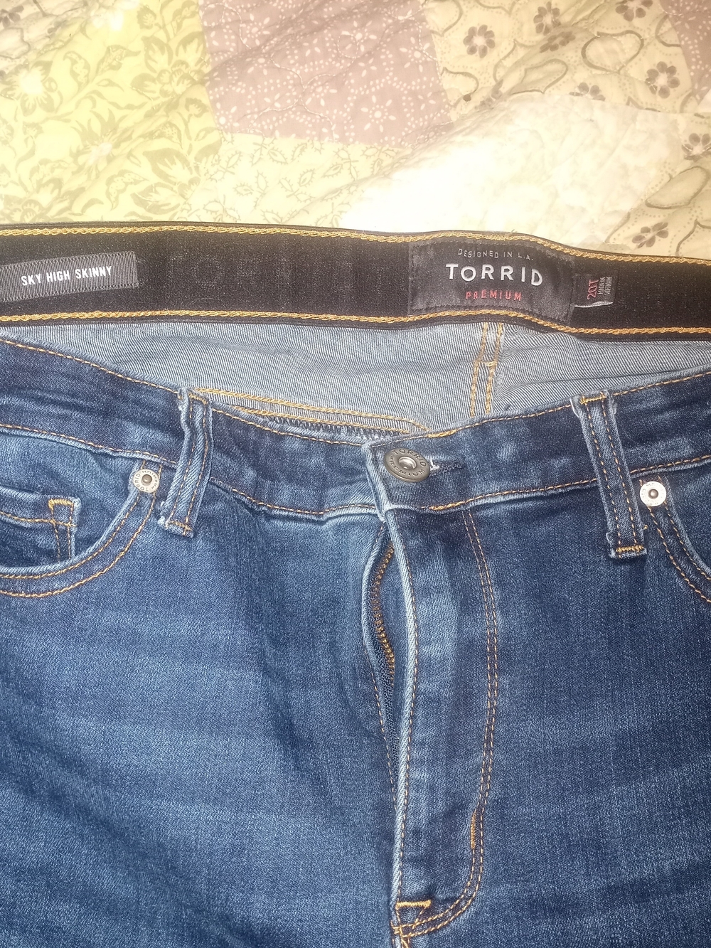 torrid Men's Skinny Jeans in Dark Blue Wash